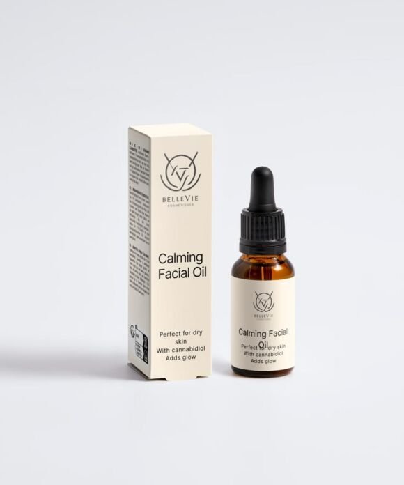Calming facial oil serum