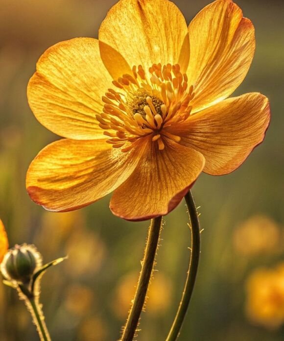 Golden bloom hybrid flower